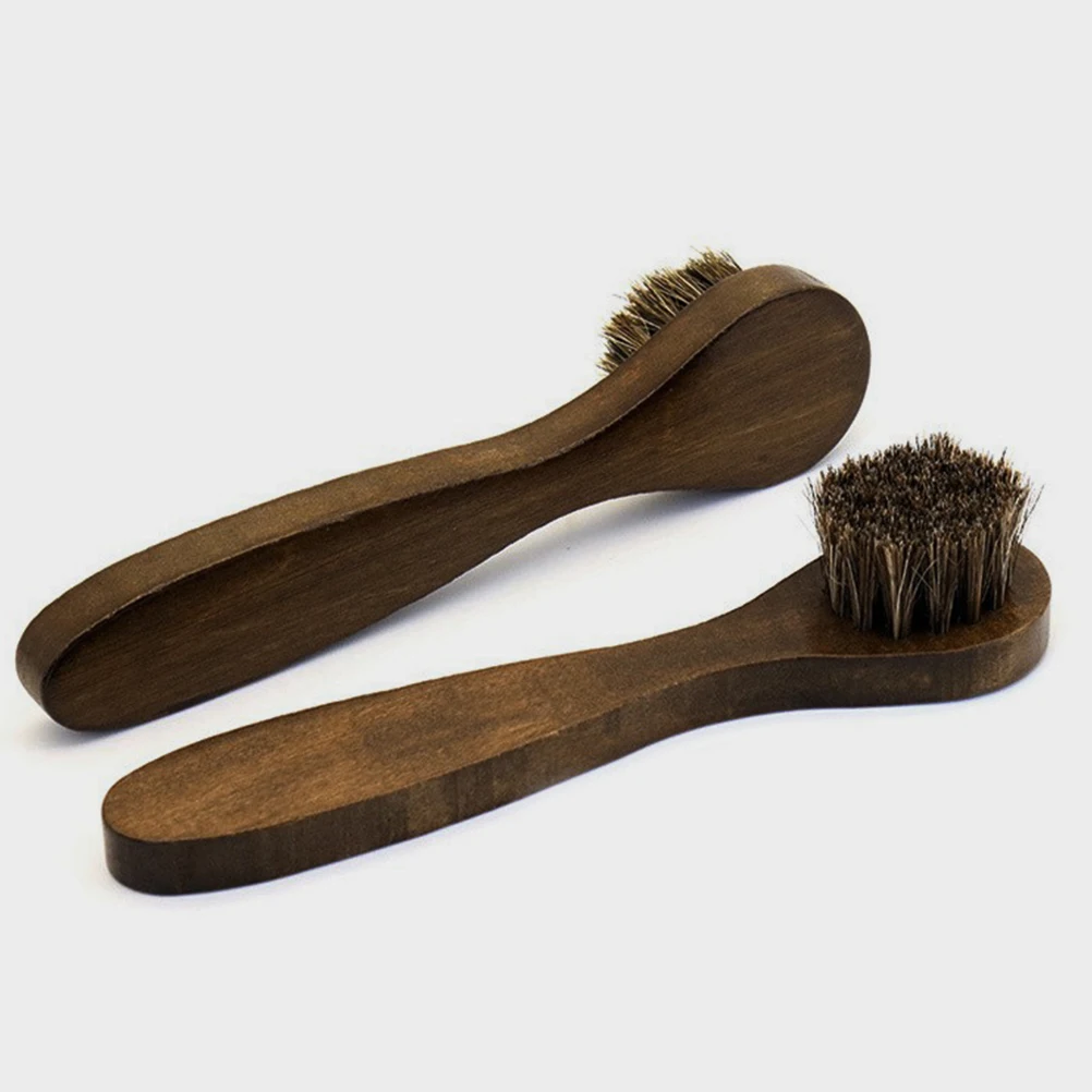 

2pcs Polish Brush Bristle Cleaner for Suede Shoes Shine Brush Shoes Boot Polishing Kit Shoe Cleaning Tool