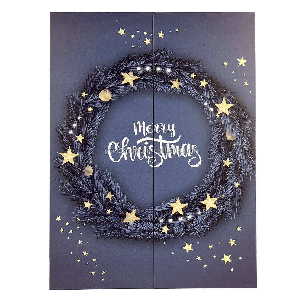 customized. custom. 2024 New Cosmetic Gift Advent Calendar Box Paper Box Luxury Advent Calender Custom Price Christmas Advent Ca
