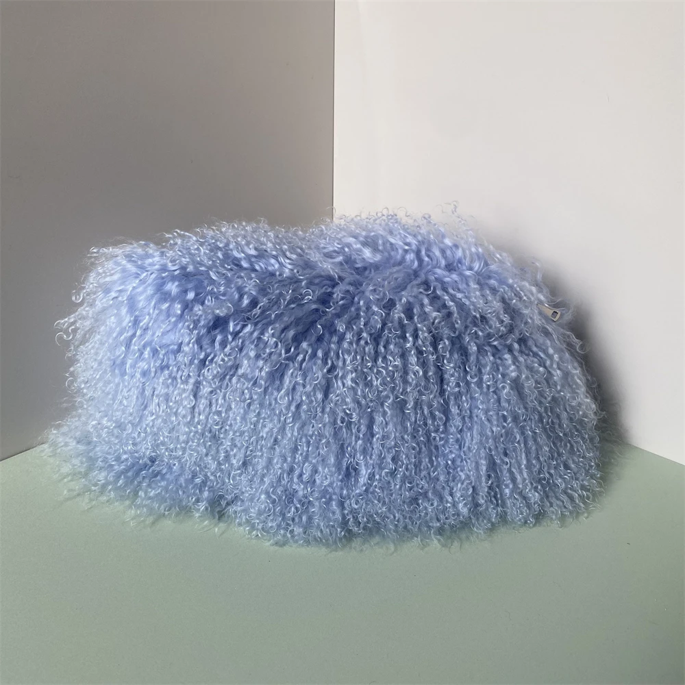 Jaxmonoy Women's Real Mongolian Sheep Fur Bag Lady Casual Evening Party Handbag 2026 Spring New Arrival Luxury Natural Fur Bags