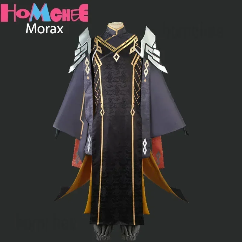 Impact Morax Cosplay Costume pour homme, perruque, fête d'Halloween, Zhongmovies, zones bre