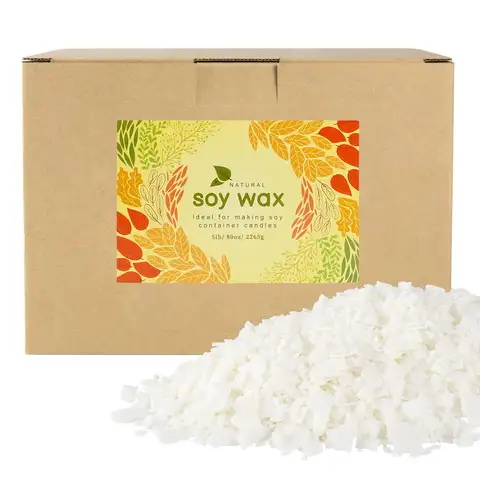 5LB Soy Wax, Gentle and Non Irritating, Suitable for Children and Teenagers to Start DIY Candle Set