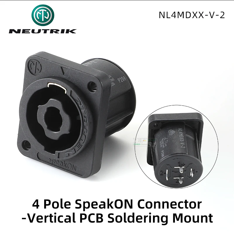 NEUTRIK speakON スピーカーコネクタ NL4MPXX 銀メッキピン