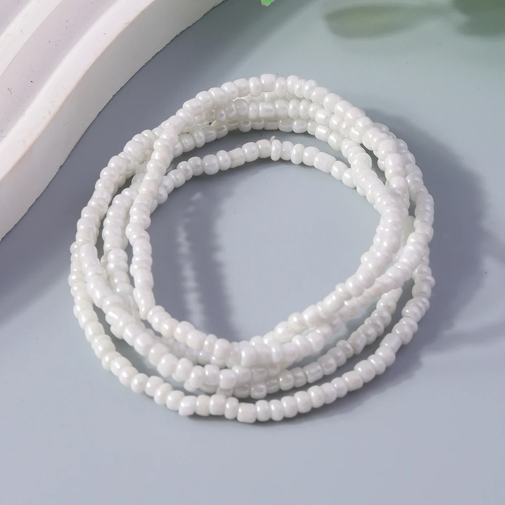 Aihua Böhmisches Handgefertigtes Perlenarmband für Frauen, Sommerliches Mehrschichtiges Buntes Perlenkettenarmband, Mädchen Boho Schmuck Großhandel – Detail 8