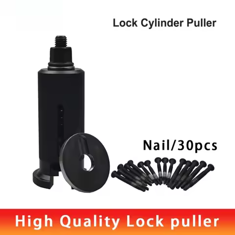1 Set Lock Cylinder Puller Set Professional Locksmith Euro Cylinder Puller with Screws Door Lock Core Puller Tool Lock Cylinder