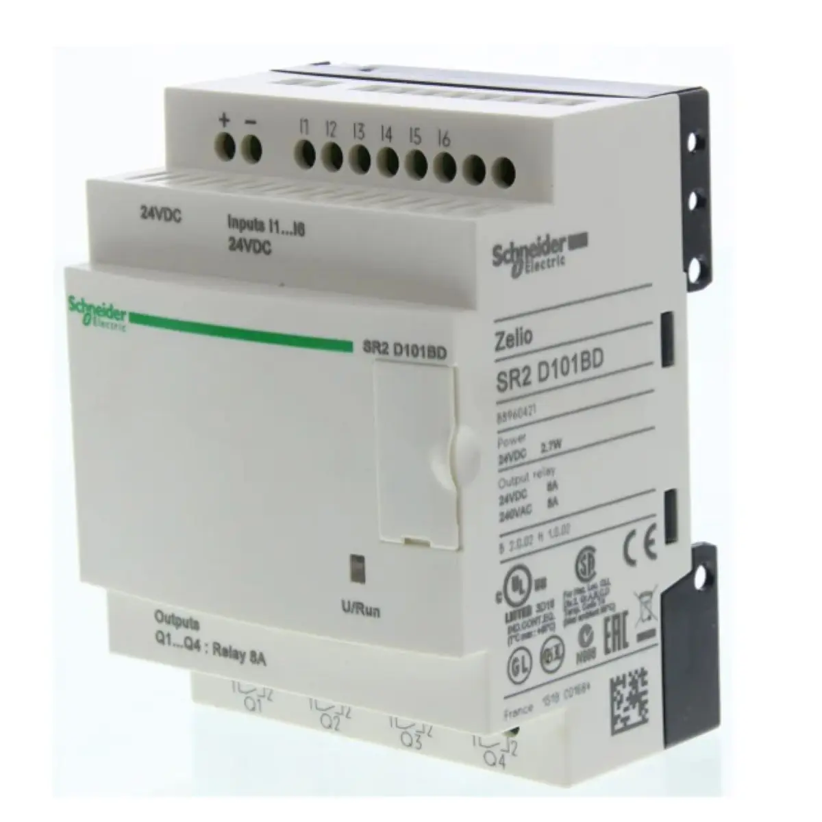 

SR2D101BD compact smart relay Zelio Logic - 10 I O - 24 V DC - no clock - no display