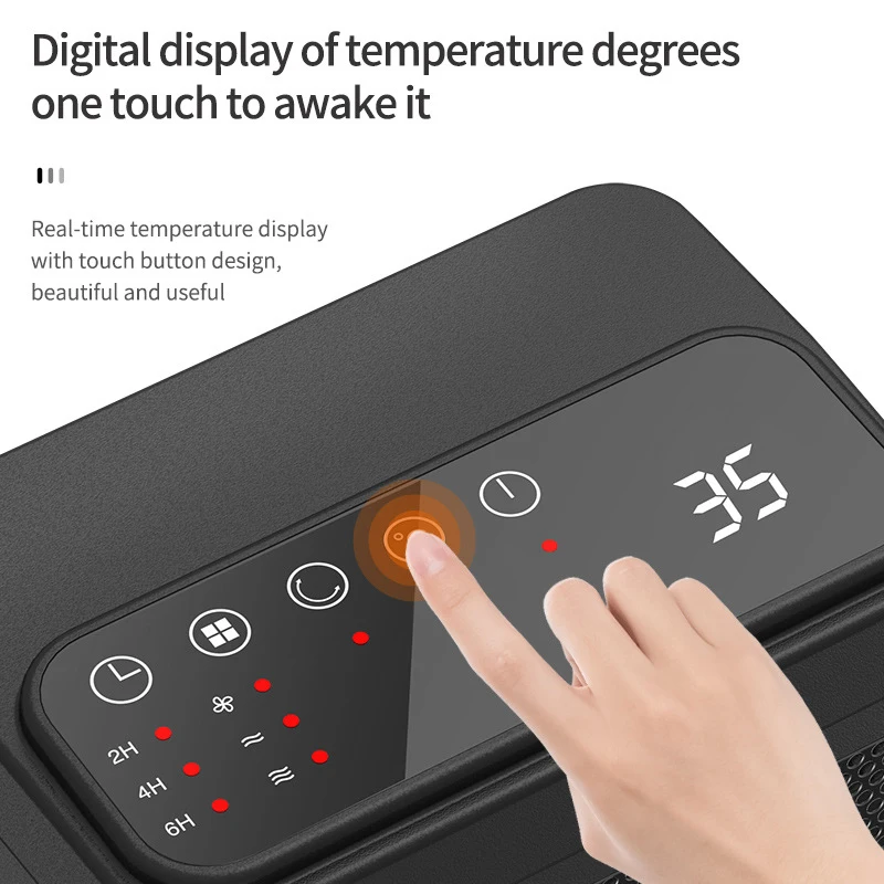 1500W 2022 Newest    Heater Por   Desktop Mini PTC Heaters    Fast Heat Radiator Remote Control Silent Warmer Ma
