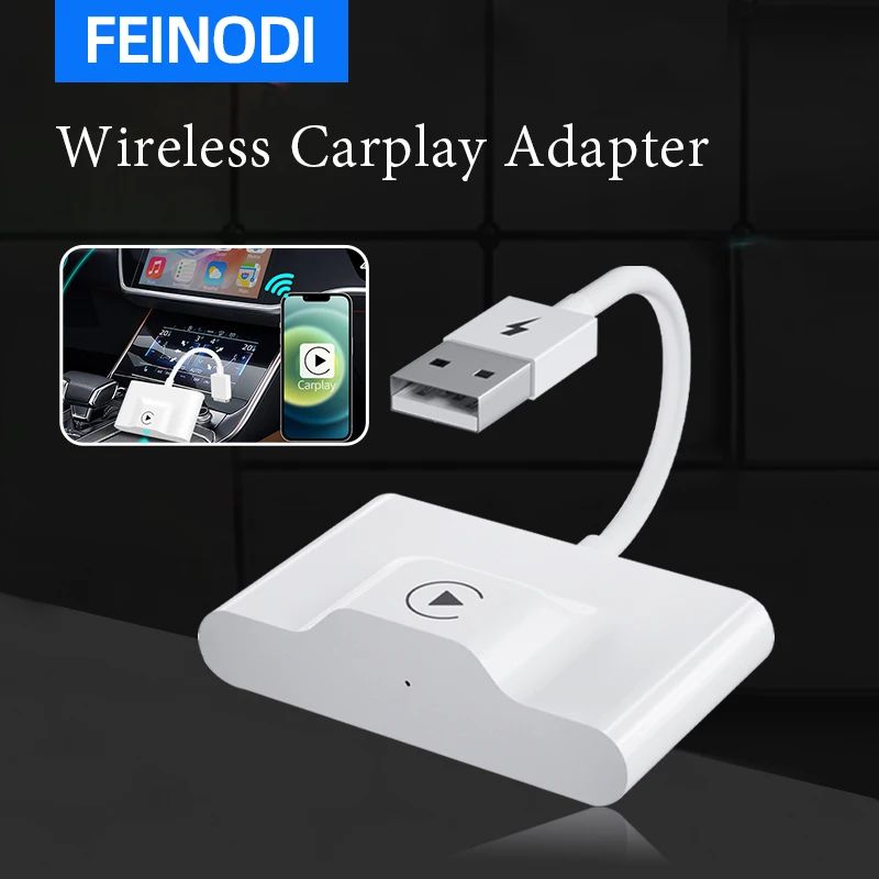 

Wireless CarPlay Car Adapter/Dongle for Factory Wired CarPlay Cars Converts Wired to Wireless Fit for Cars from 2015 &iPhone