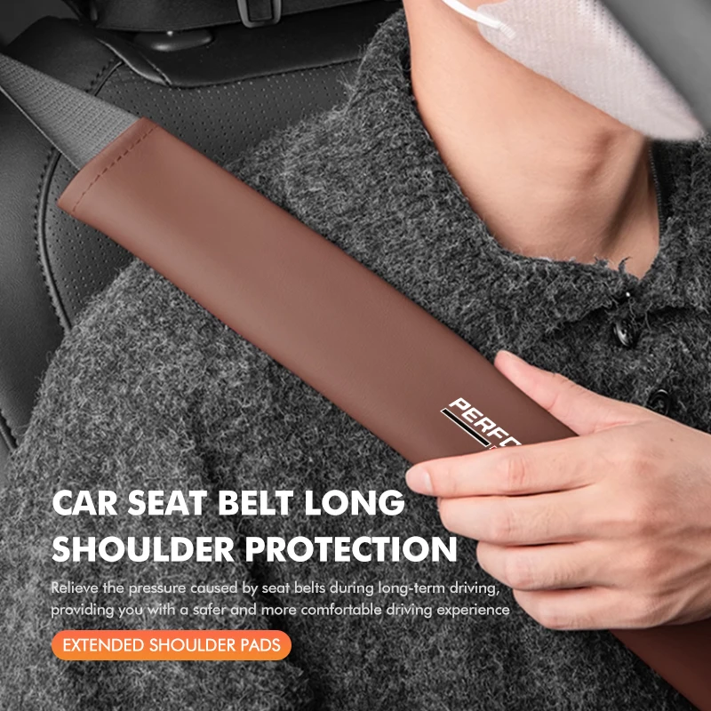 Car Seat Belt Long Shoulder Guard Adjustable Protection Cover For BMW E91 E92 E60 F10 F30 E39 E36 E87 X1 X3 X5 E70 E46 E90