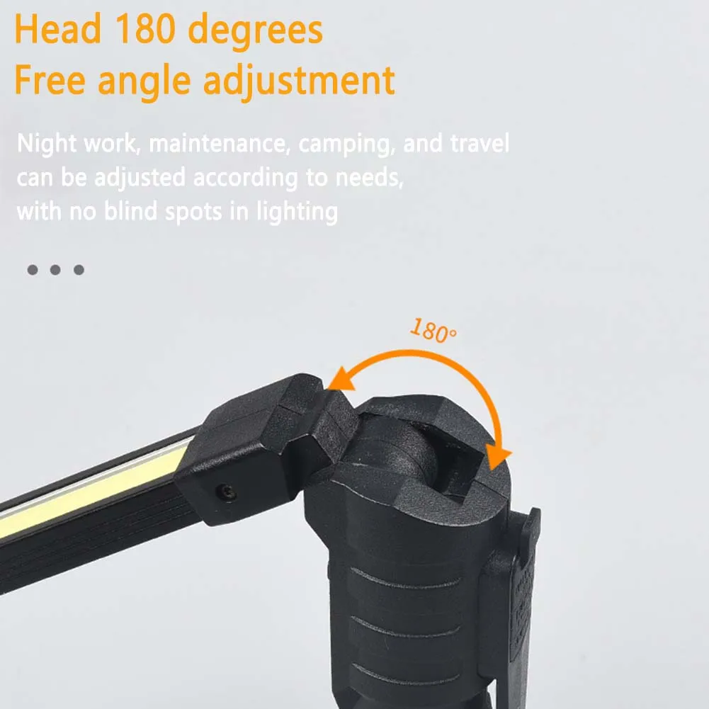 Outdoor Working Light Type-C Charging LED Lamp Multifunctional Emergency Light with Power Display