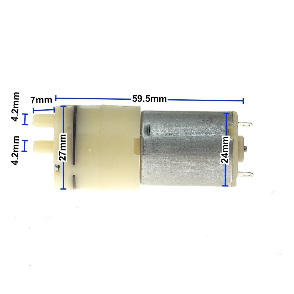 Mini 280 Air Oxygen Pump DC 3V 3.7V 4.2V Large Air Volume Vacuum Negative Pressure Pump for Fish Tank Aquarium Outdoor Fishing