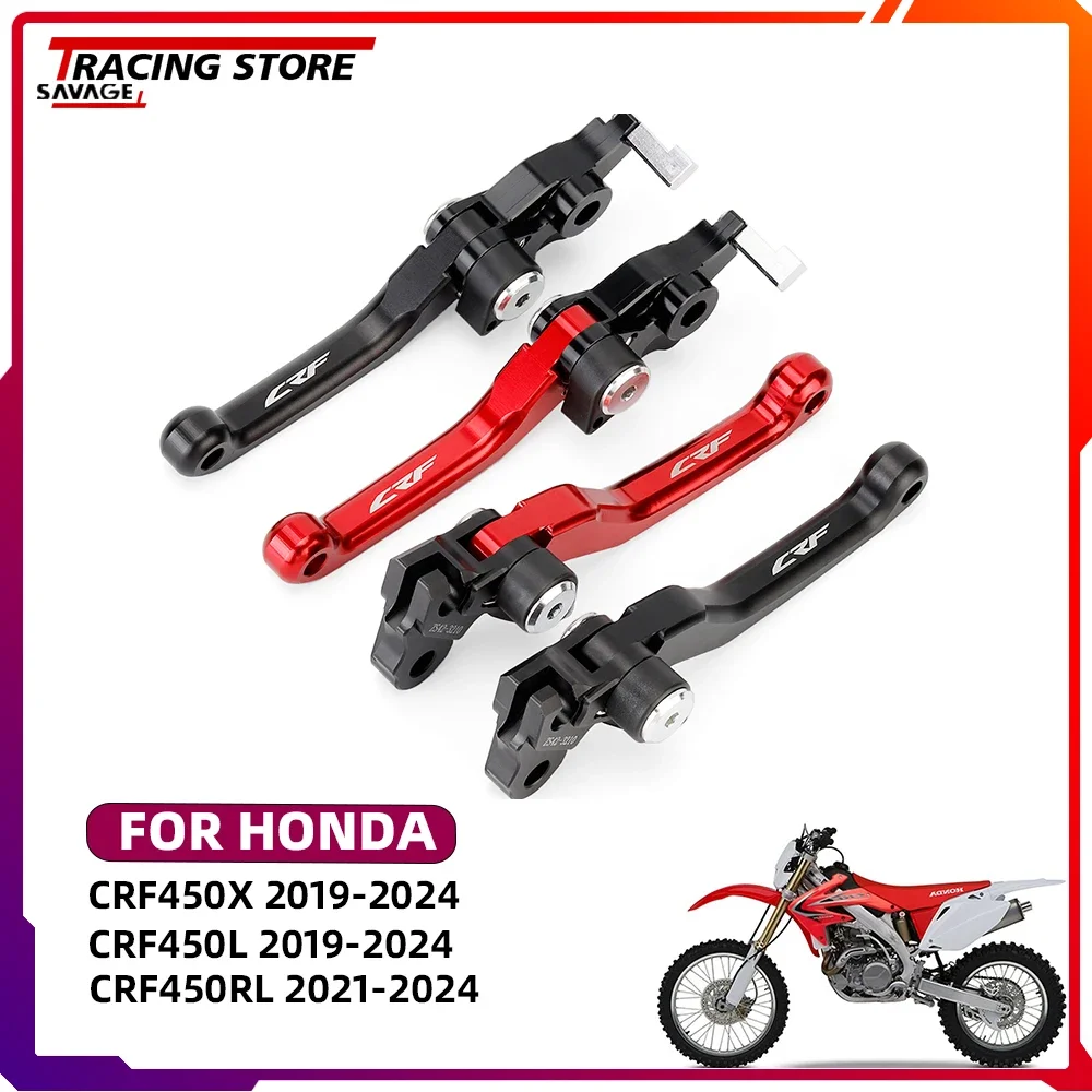 2024 CRF450 CNC Pivot Brake Clutch Levers For HONDA CRF 450X CRF 450L CRF 450RL Motorcycle Accessories CRF450X CRF450L CRF450RL