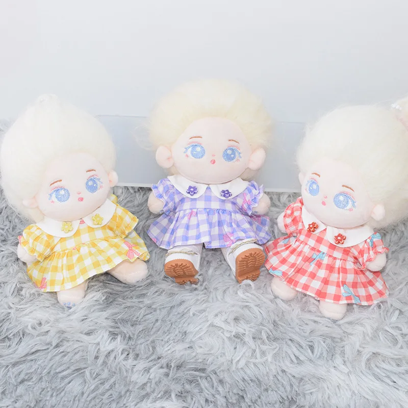 10cm Dolls Accessories Cotton Doll Clothes Rural Style Broken Flowers Beautiful Super Cheap Dress Up Brithday Gift for Friend