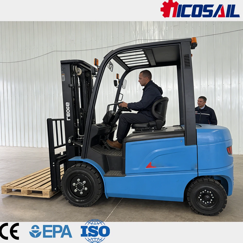 Electric Forklift Truck CE Certified Mini Compact Lift Truck Durable Structure for Logistics Warehouse
