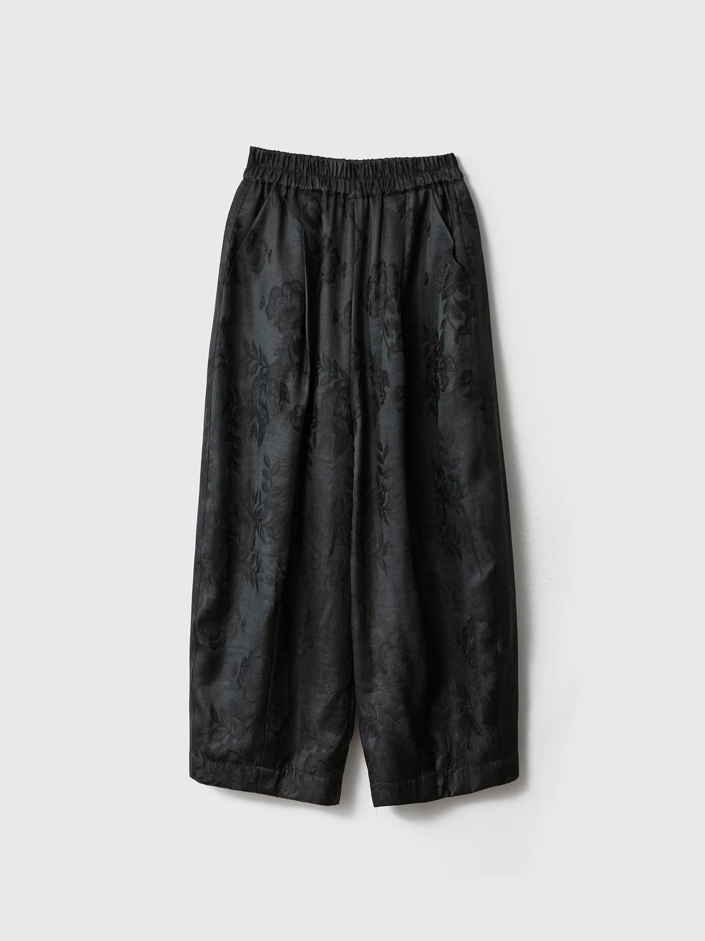 

Шелковые хлопковые брюки Silviye с асимметричным кроем, прямые, с цветочной вышивкой, с вырезами, в традиционном стиле