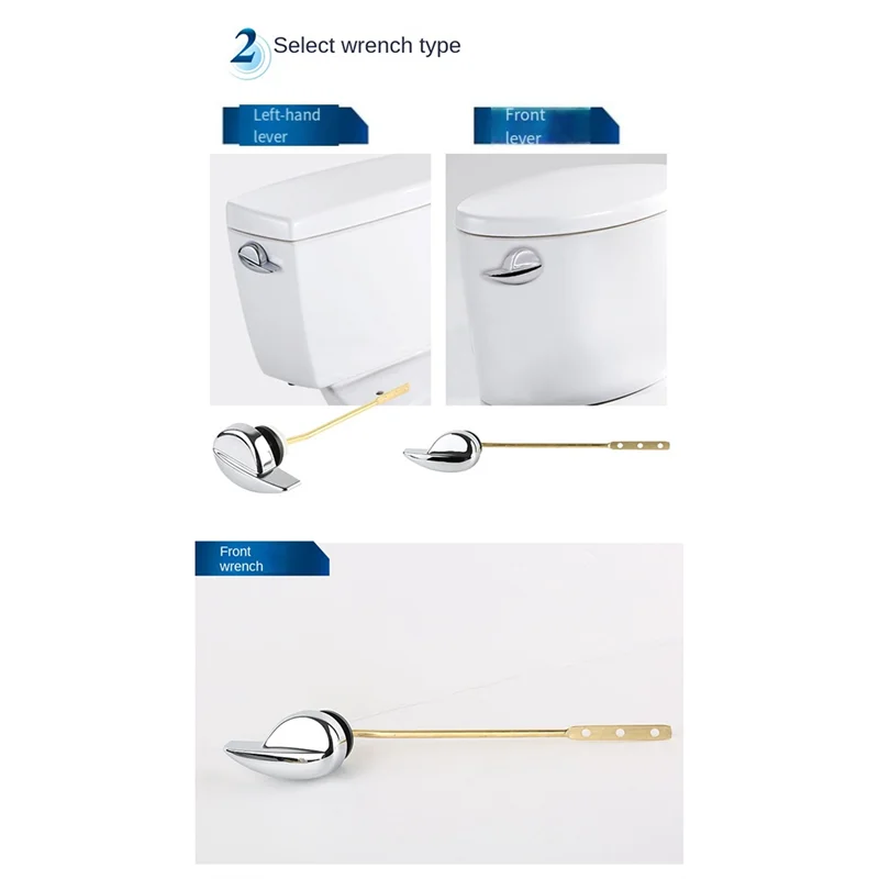 ABSE-Old-Fashioned Toilet Tank Accessories Front Side Toilet Drain Handle Extension Rod Wrench Button Switch