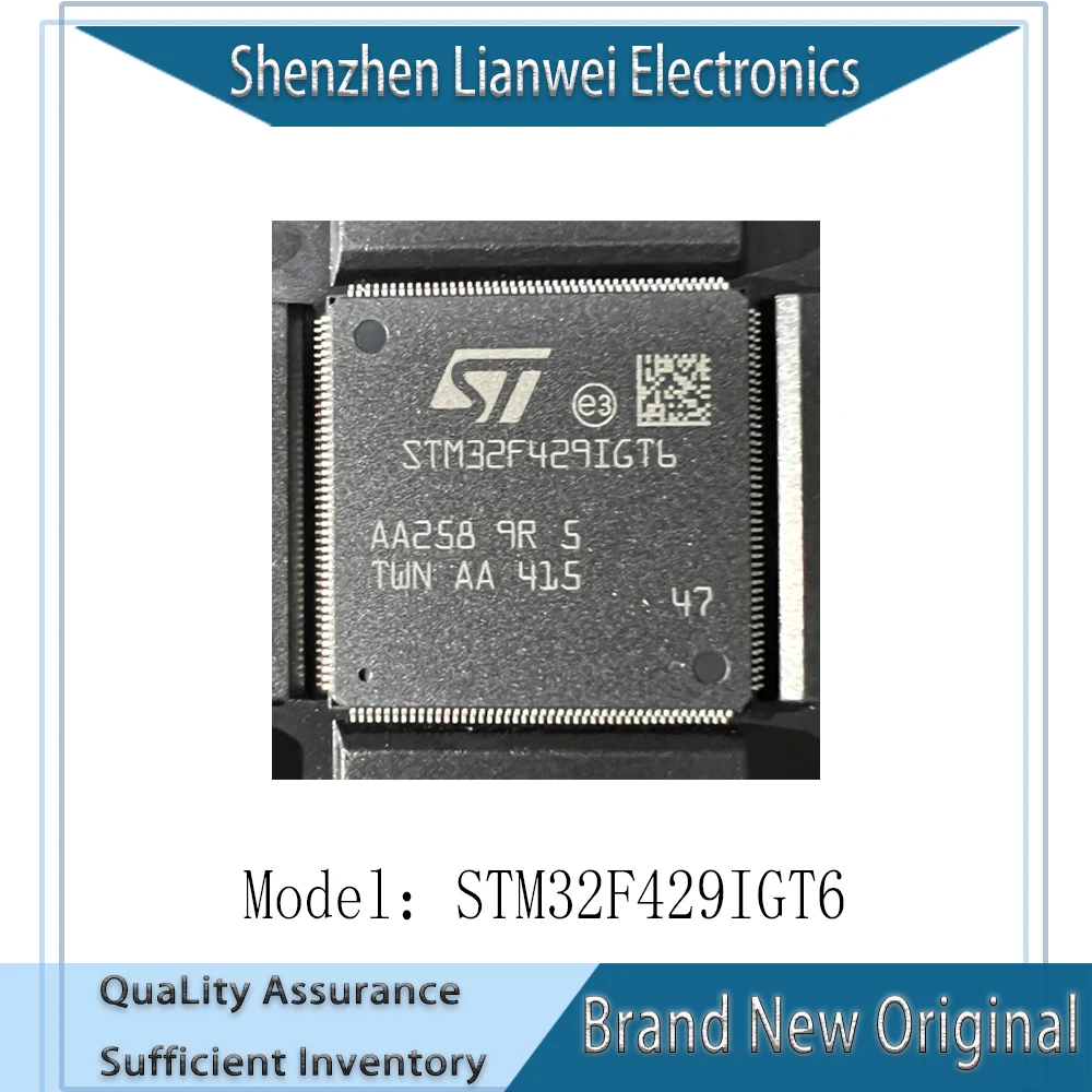 

(1-10 Piece)100% New Original STM32F429IGT6 IC MCU Chipset LQFP-176