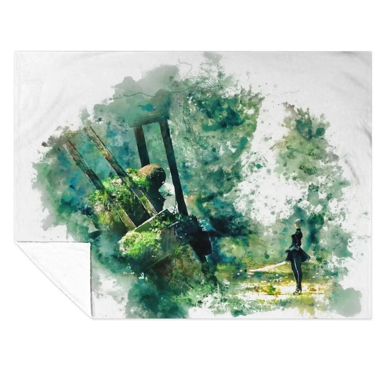 

Nier Automata Painting Throw Blanket decorative Luxury Brand Cute Luxury Designer Blankets