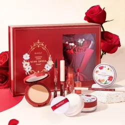 Manshili Crimson Carol Flower Series Gift Box Valentine's Day Gift Set Makeup Set Confession Gift Box