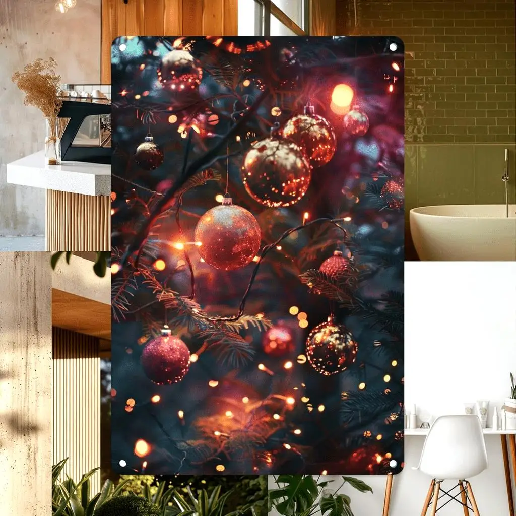 Retro Garden Sign: The Soft Glow of Fairy Lights Enhances the Beauty of Each Decoration - Hanging Funny Retro Art Wall Decor