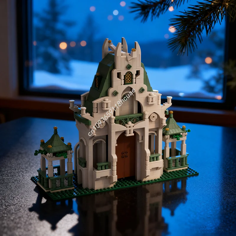 

1068pcs MOC Elf Fortress Castleed Model Building Blocks Construction DIY Toys Creative Idea Brick Christmas Gifts Kids Birthday