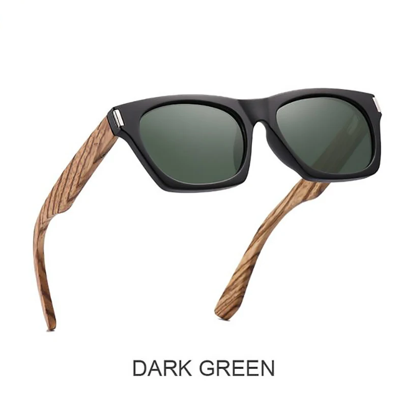 Oi Wood New Zebra Wooden Leg Polarized Sunglasses Driving Sun glasses  For Men Women