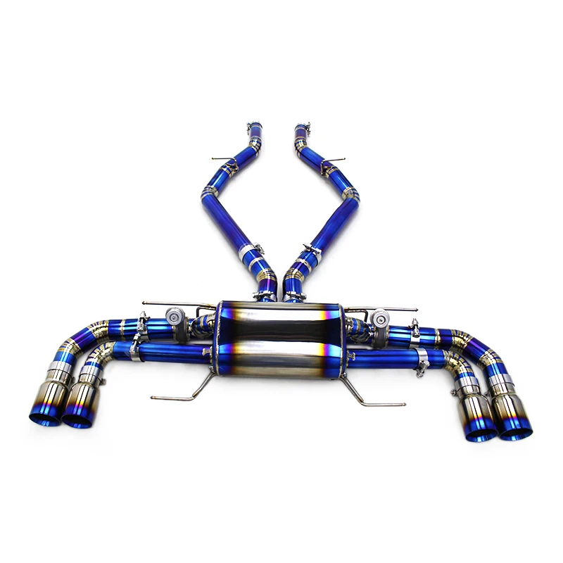 

Auto Titanium Rear Back Exhaust Pipes For Alfa Romeo Giulia Quadrifoglio 2.9T V6 2016-2024 Exhaust Pipe Valve Muffler System