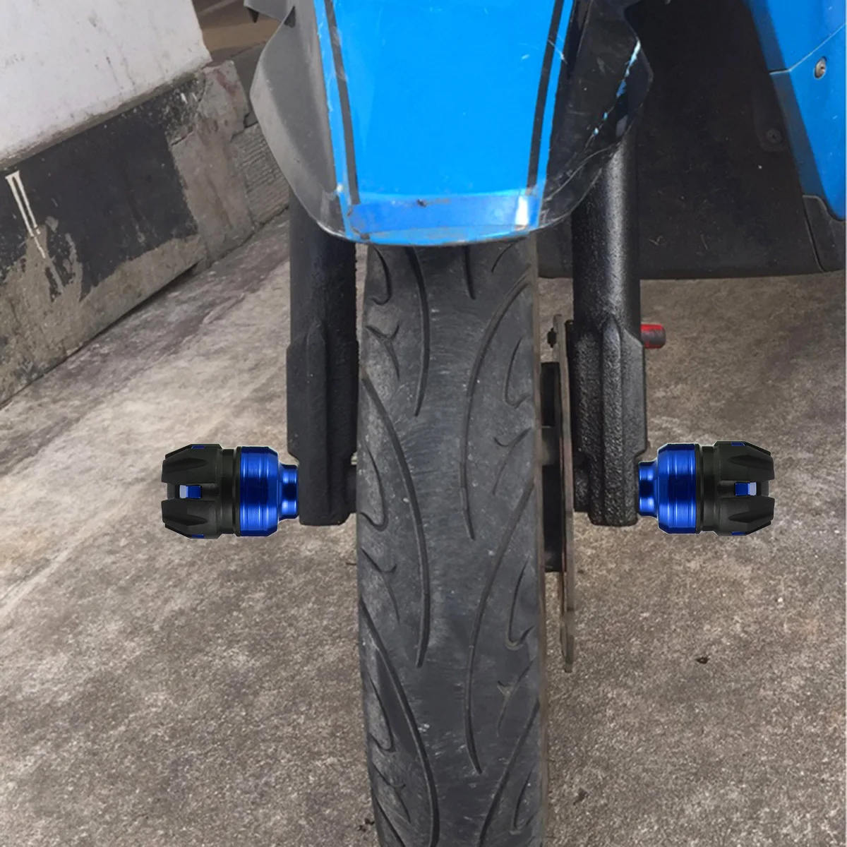 

2Pcs Motorbike Anti-Collision Cup Front Fork Cup Aluminum Alloy Sturdy Corrosion-Resistant Crash Buffer Accessory