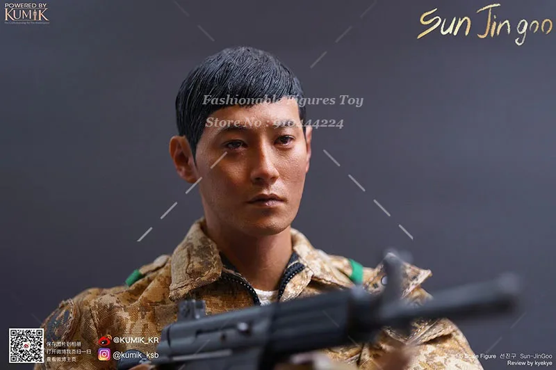 KUMIK 1/6 ผู้ชายทหาร Sun Song Sun Jingoo ทหารเกาหลี Movie Star 12 นิ้ว Action Figure โหมดคอลเลกชันที่ดีที่สุดของขวัญตุ๊กตา