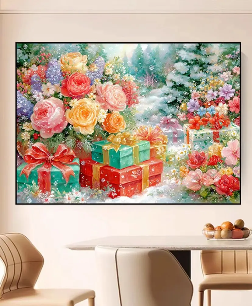 

9ct 60x80 см сладкий подарок вышивка DIY наборы с принтом в китайском стиле вышивка крестиком набор для рукоделия домашний декор ремесла