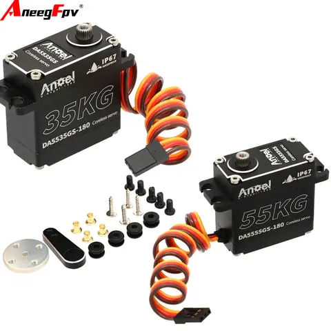 UAngel Aluminum Case Waterproof Servo 35KG 45KG 55KG  Digital Metal Gear HV Coreless Servo for1/8 1/10 RC Car Truck Crawler Boat