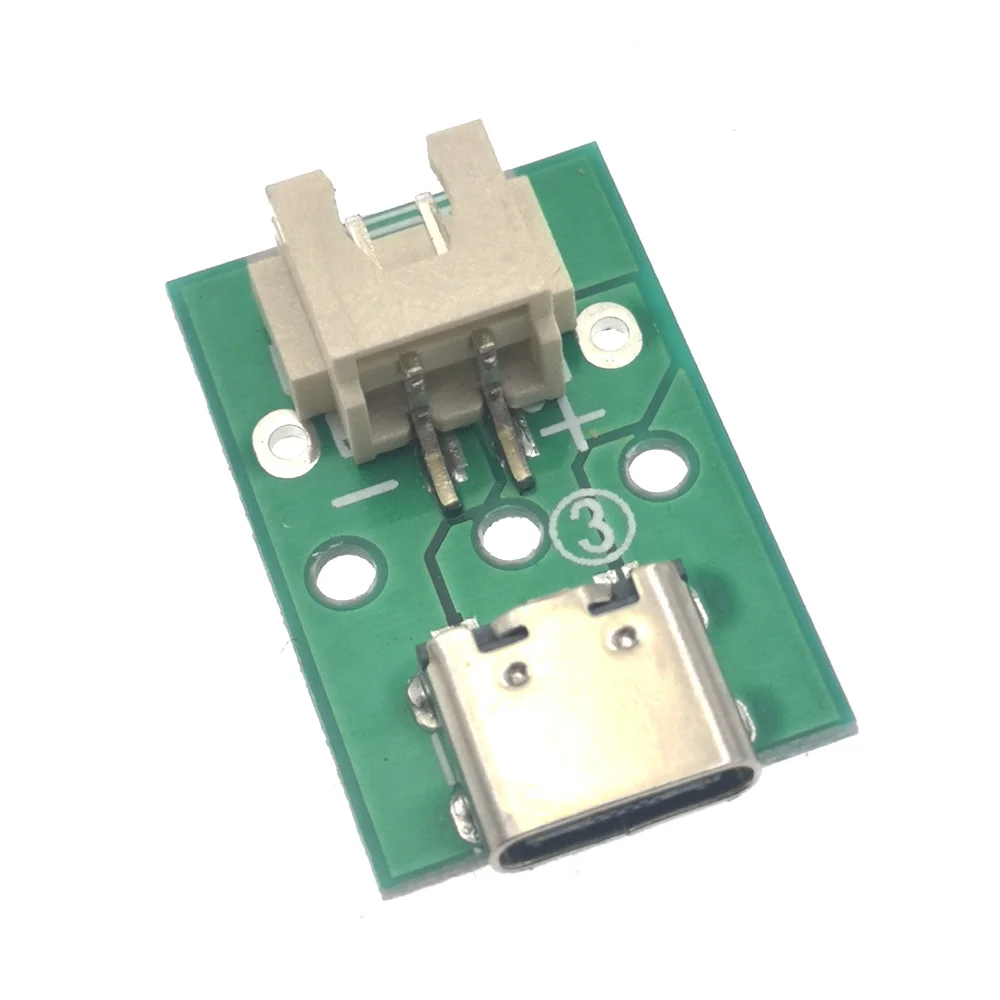 2/4Pin TYPE-C to MX 1.25 XH2.54 PH2.0 test board with pin connection for data cable transfers power adapter board accessory