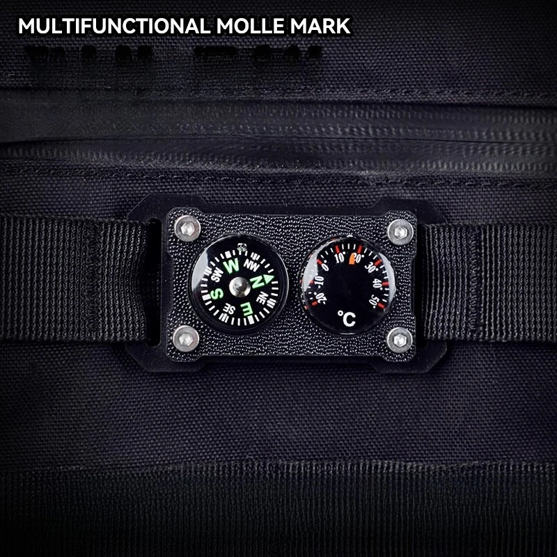 

Compass Thermometer Morale Chapter Outdoor Backpack Molle Accessories DIY Tools Decoration