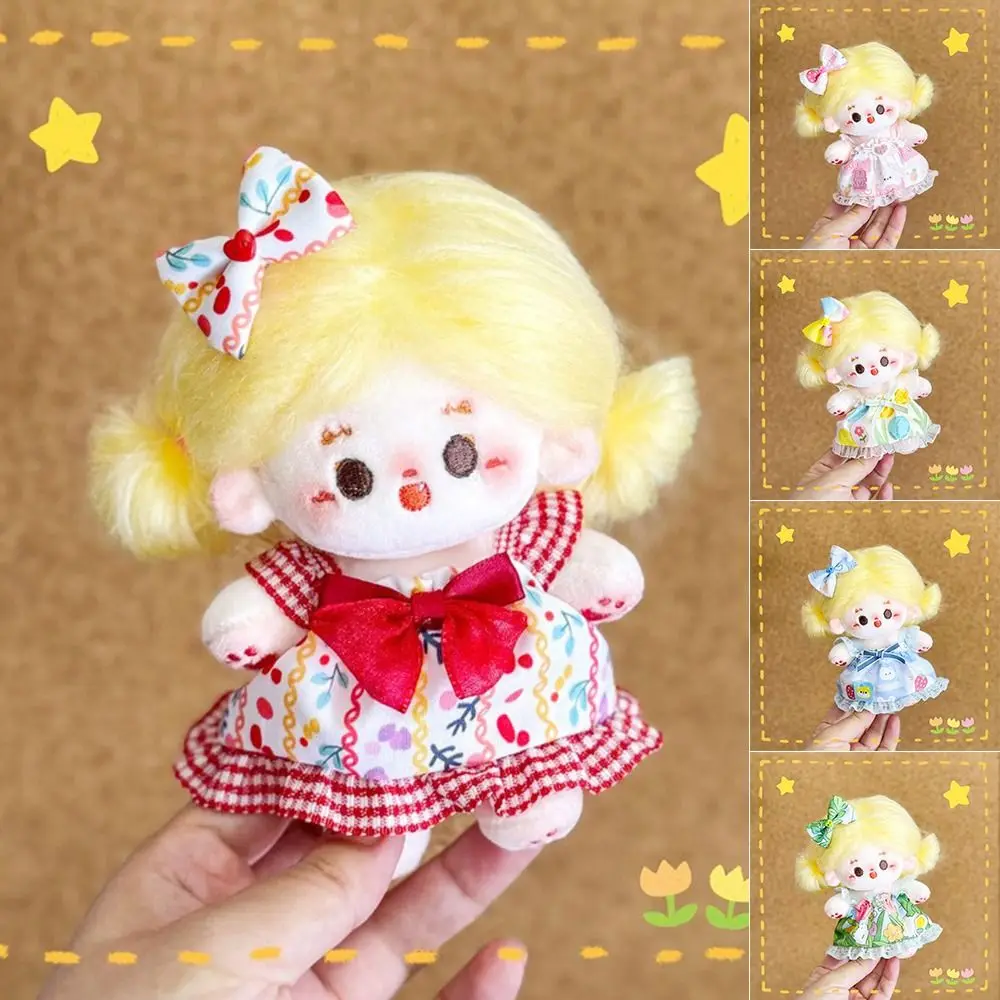 Cute 10cm Cotton Doll Doll Skirt Multiple Styles Hand-made Lolita Dress Dolls Accessories Gift Doll Clothing Children Toys