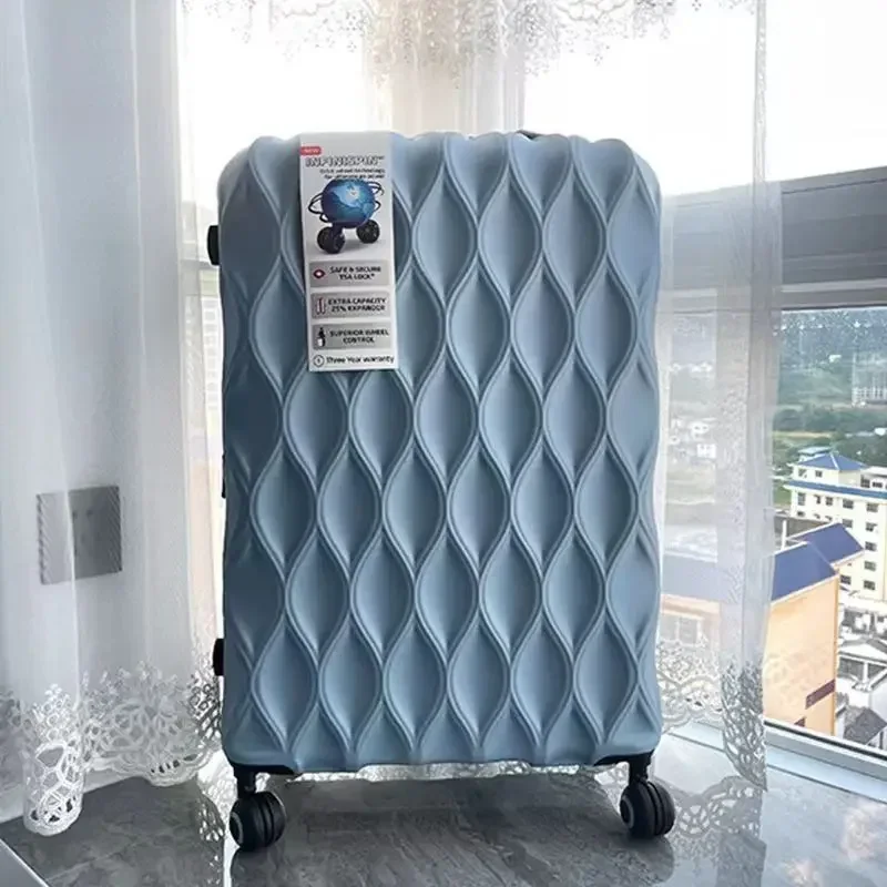 Unissex novo estilo mala silenciosa universal roda mala de alta aparência e resistente a riscos 20 polegadas 24 polegadas trole caso