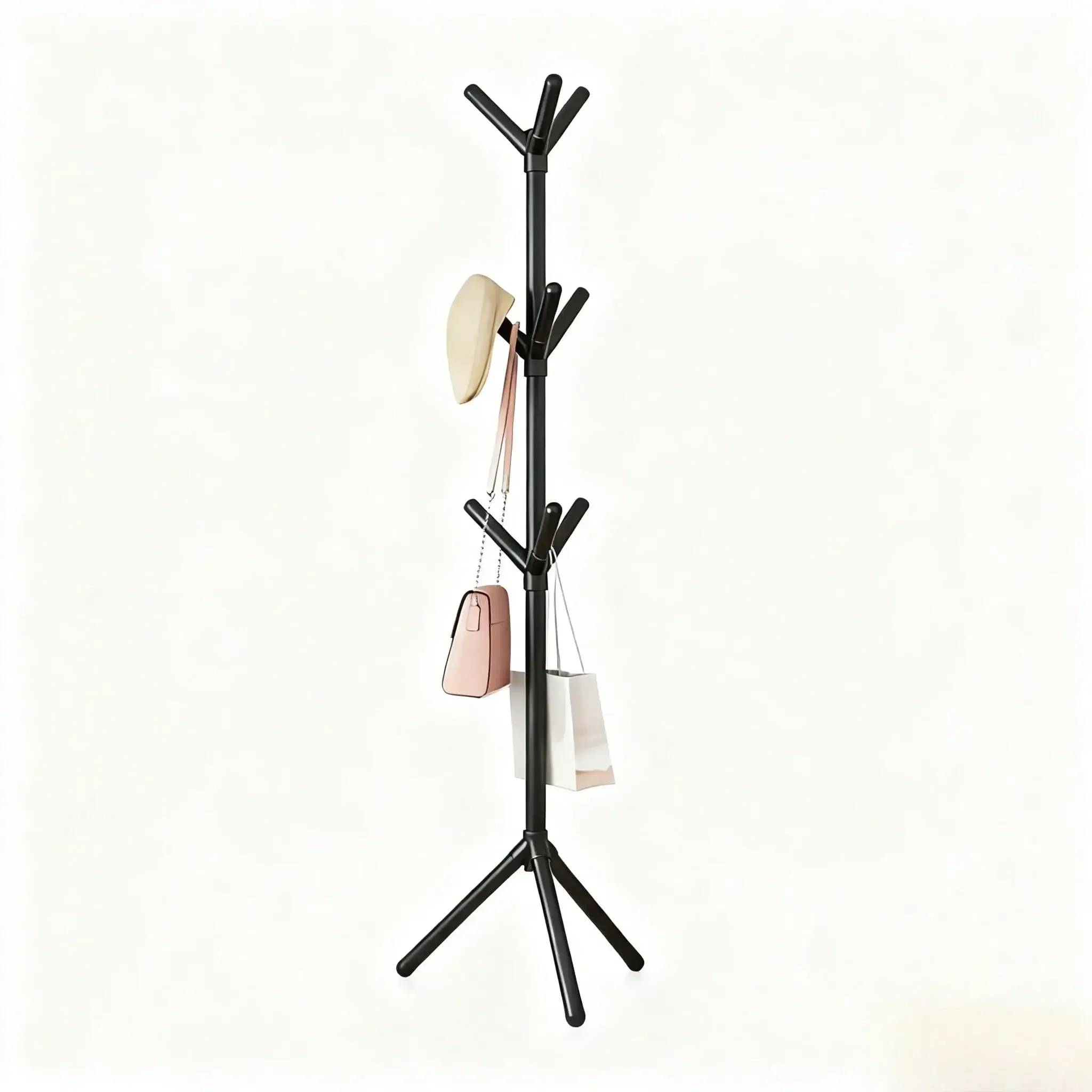 RWSEFK 1PC Tree-Shaped Hanger, With 9 Hooks For Hanging, Suitable For Coats, Hats, Handbags And Scarves. It Saves Space At The Entrance, Office Or Bedroom. Suitable For Coats, Hats, Scarves, Jackets. Applicable In Bedroom, Living Room And Other Scenarios.