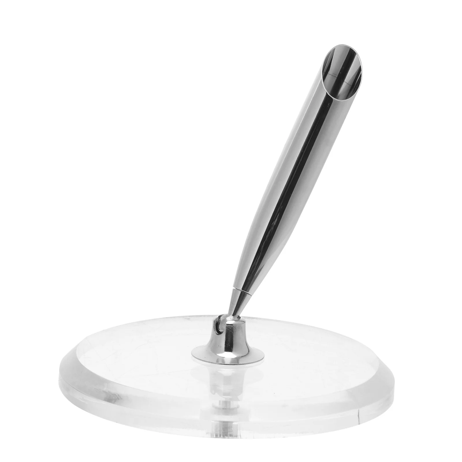 

Premium Crystal-Style Round Pen Holder for Wedding Engagement Signing Ceremony Guest Decorative Table Accent