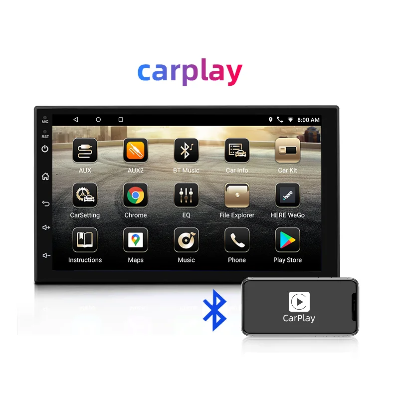 New arrival Android car dvd player mirror link/FM/navigation & gps 2 din car stereo