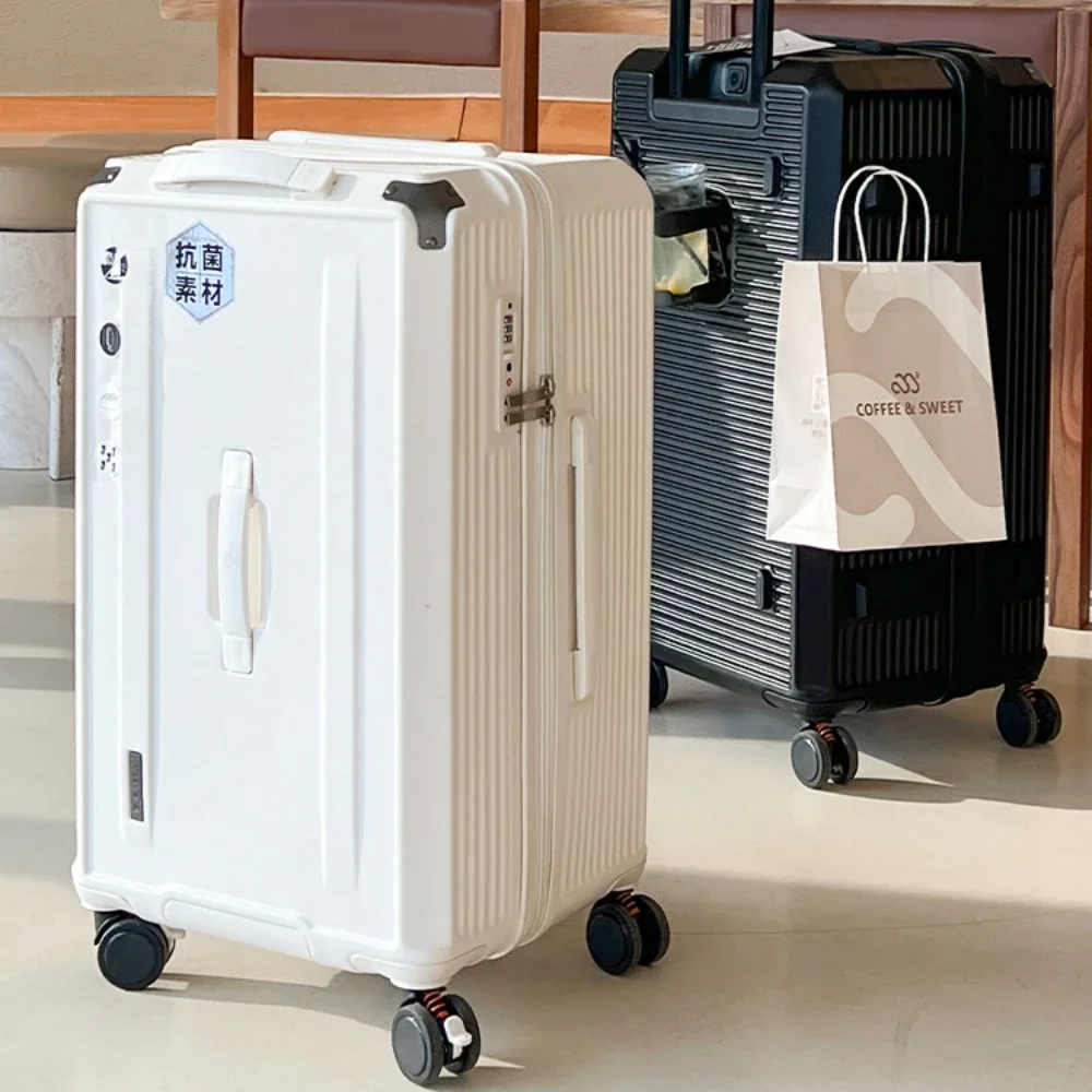 Boîte à bagages épaisse à roulettes universelles pour hommes et femmes, valise de voyage, coffre, conception à fermeture éclair, 26 ", 28", 30 ", 32"