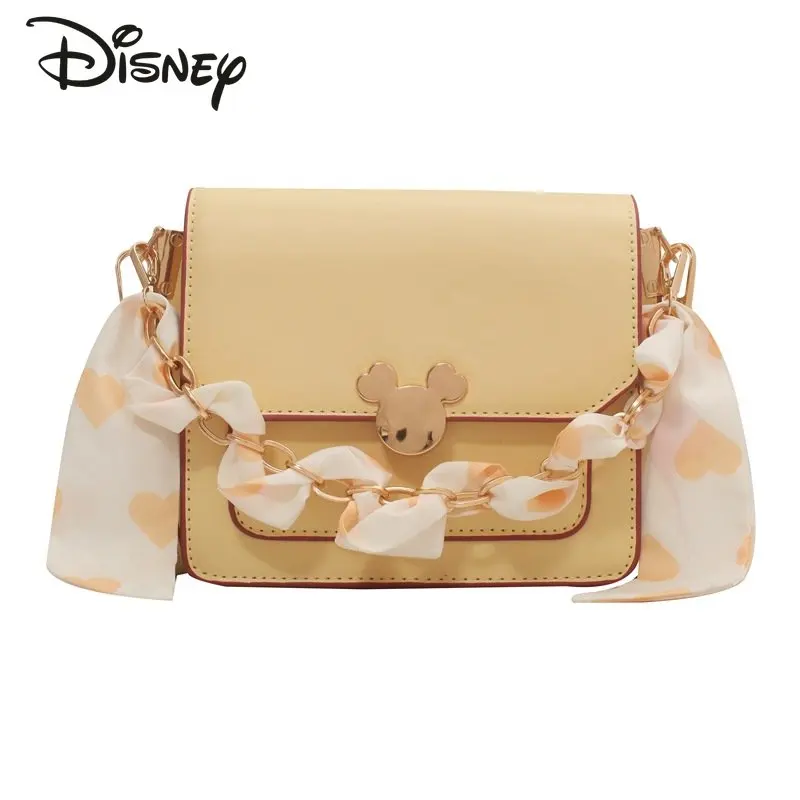 

Disney Mickey New Women's Crossbody Bag Fashionable and Advanced Shoulder Bag Fresh Solid Color Versatile Girls' Mobile Bag