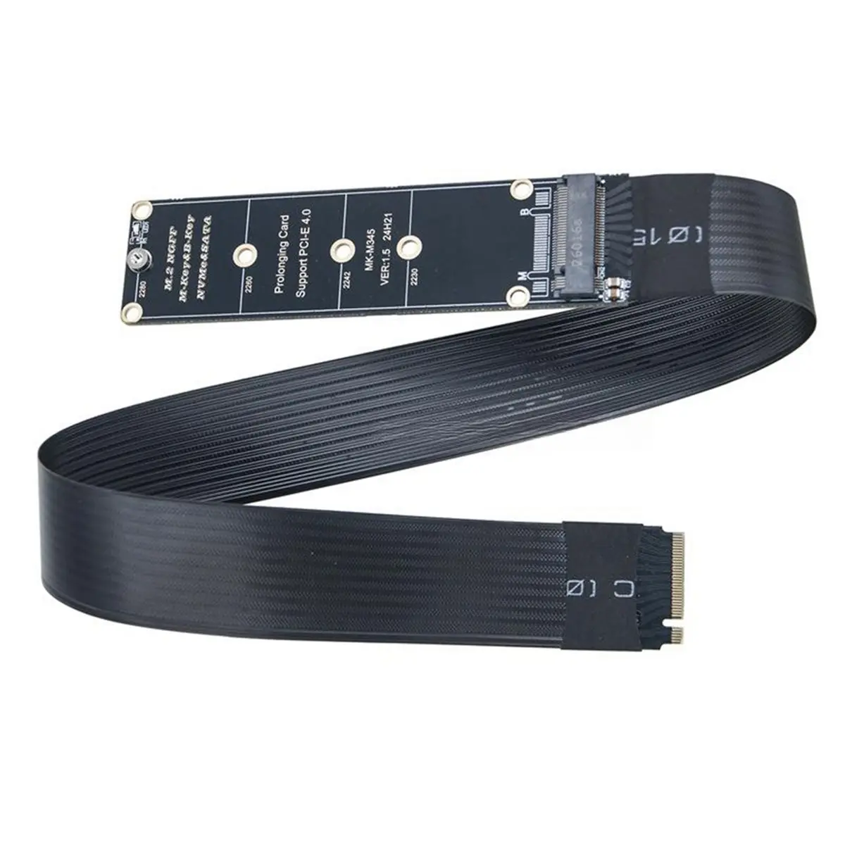 giftnew M.2 M-Key NVMe/NGFF Extension Cable PCIe 4.0 64Gbps Lossless Ultra-High-Speed Transmission for 2230/2242/2260/2280 SSD A