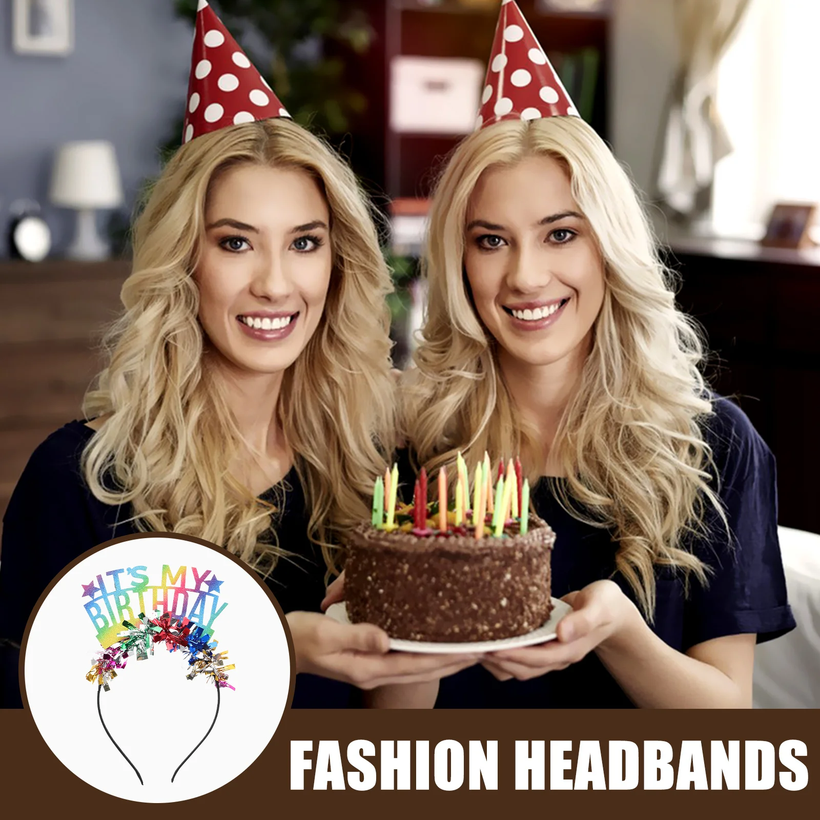 عصابة رأس ملونة لامعة لعيد الميلاد، عصابة رأس على شكل تاج لعيد ميلادي لديكورات الحفلات، الاحتفالات السعيدة للبالغين