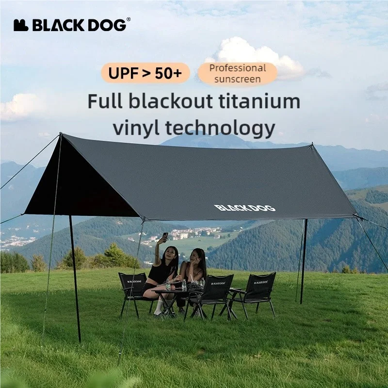 

Blackdog Outdoor Black Rubber Tent Camping Sunshade Portable Sunscreen Coating Camping Waterproof