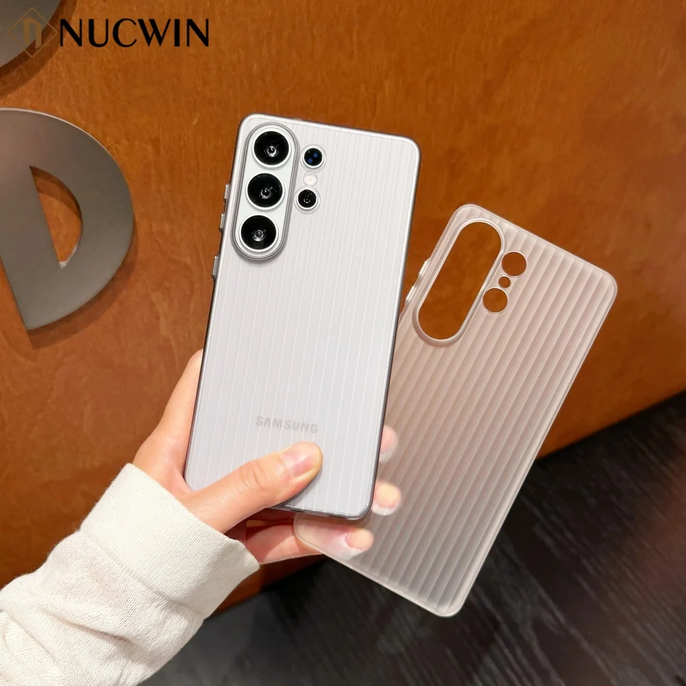 Luxury Translucent Matte Hard PC Case for Samsung Galaxy S26 Ultra S25 S24 S23 Ultra Plus S26 Plus Ultra Slim Shockproof Cover