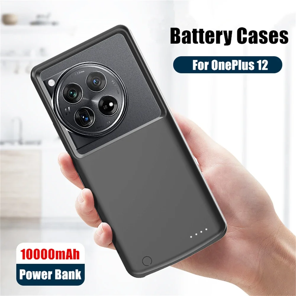 10000mAh New Powerbank Phone Cover For OnePlus 12R 12 13 14 Pro Battery Charger Cases 5G Power Bank For Oneplus 12R Power Case