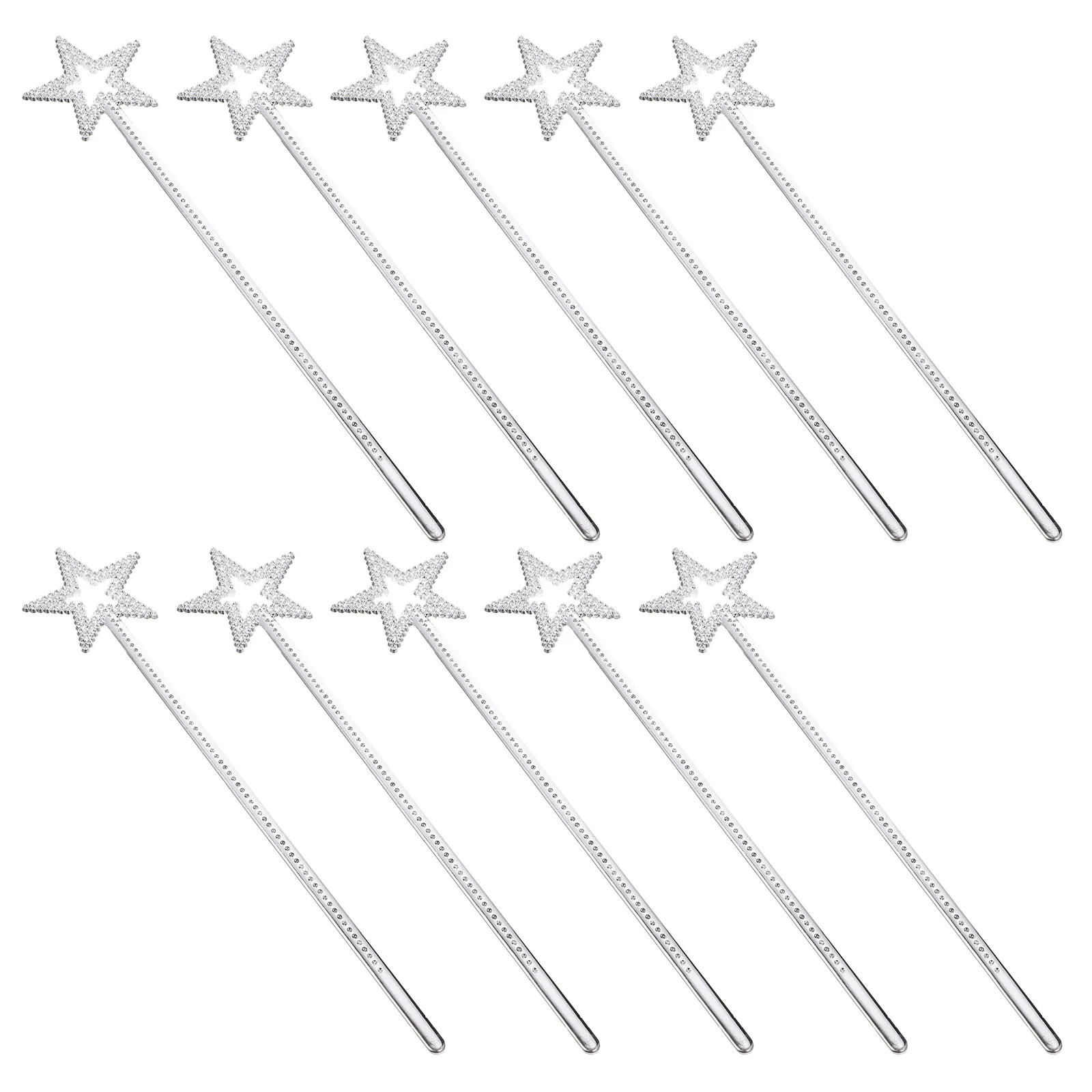 

10Pcs Fairy Wand Performance Props Glitter Flash Design Party Sticks for Dance Concert Photography Props