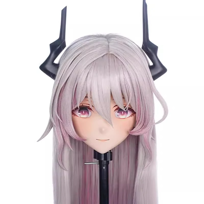 

Full headband lockHandmade Customize Doll Cartoon Character Kig Cosplay Kigurumi Mask Resin Japanese Anime Kigurumi Masks