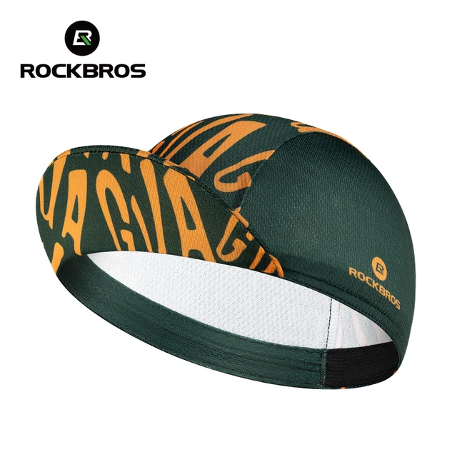 ROCKBROS Czapki rowerowe Pochłaniająca pot podszewka pod kask Czapka sportowa ze składanym rondem Ultralekkie czapki z siatki unisex
