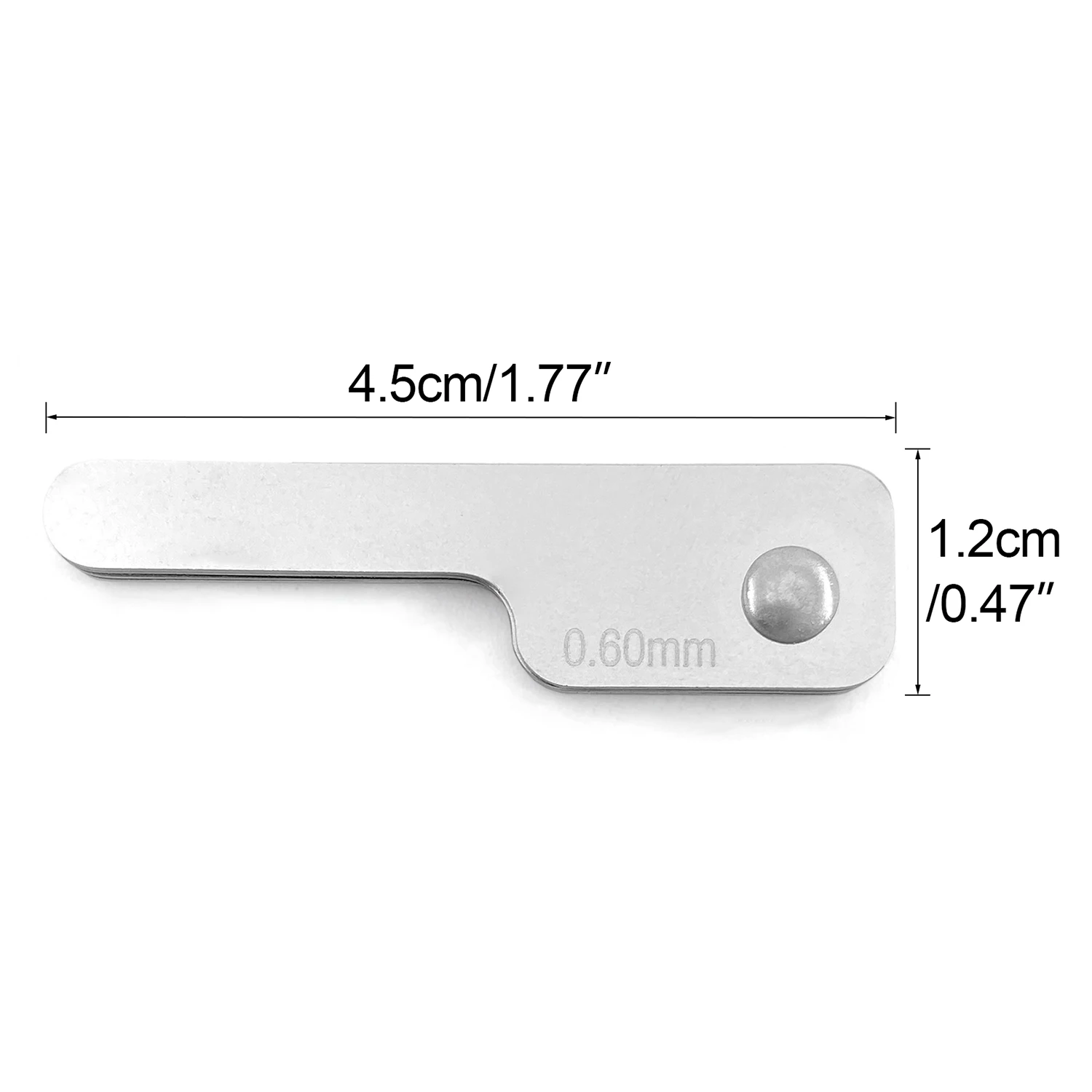 Oral Dental Interproximal measuring ruler Measure Tooth Gap Stainless Steel Reciprocating IPR System Orthodontic Treatment