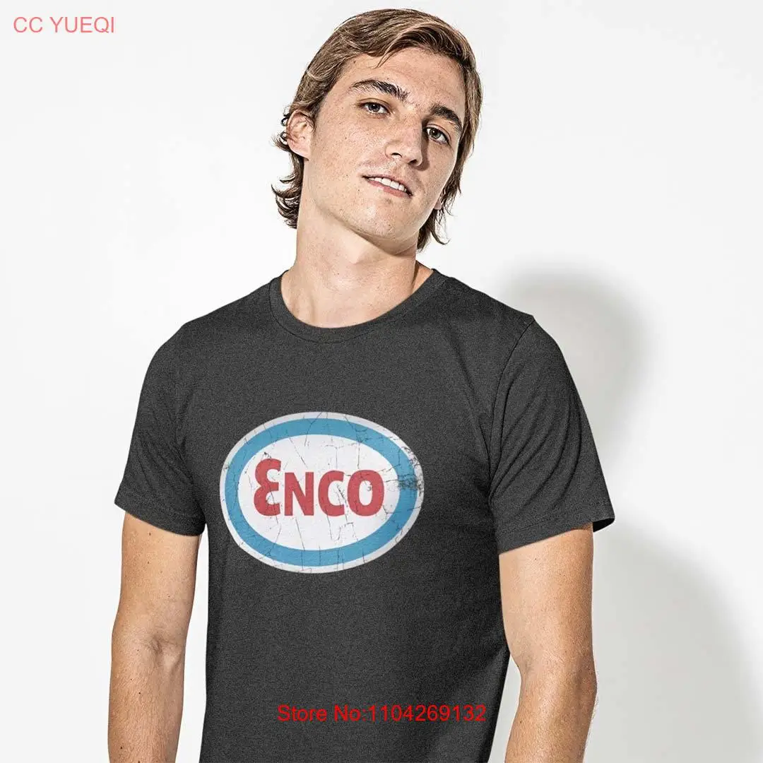 Enco Gasoline  T Shirt Bygone Brand Retro long or short sleeves