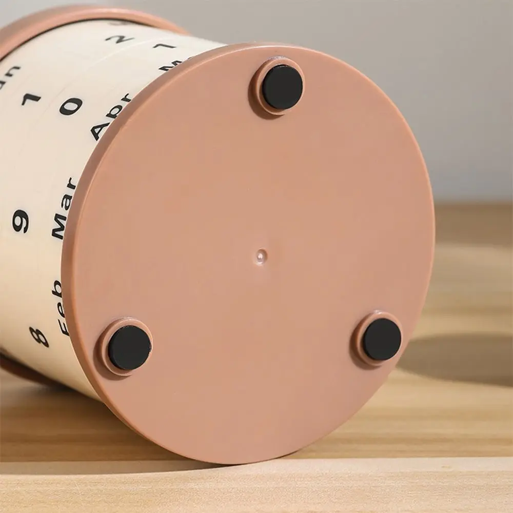 

Многоразовый горшок для растений, вечный календарь, нескользящая нижняя часть, вращающийся художественный вращающийся настольный календарь, стабильный, тихий